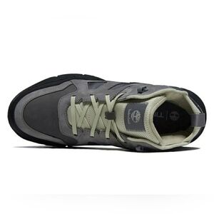 Timberland Men's Charcoal and Cream Sneakers Voyager Valley Mid Lace Up Shoes